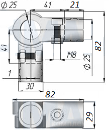 R-43 Муфта двойная угловая поворотная, CMF