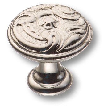 Ручка-кнопка, 15.366.25.15, d=25мм, металл, глянцевое серебро