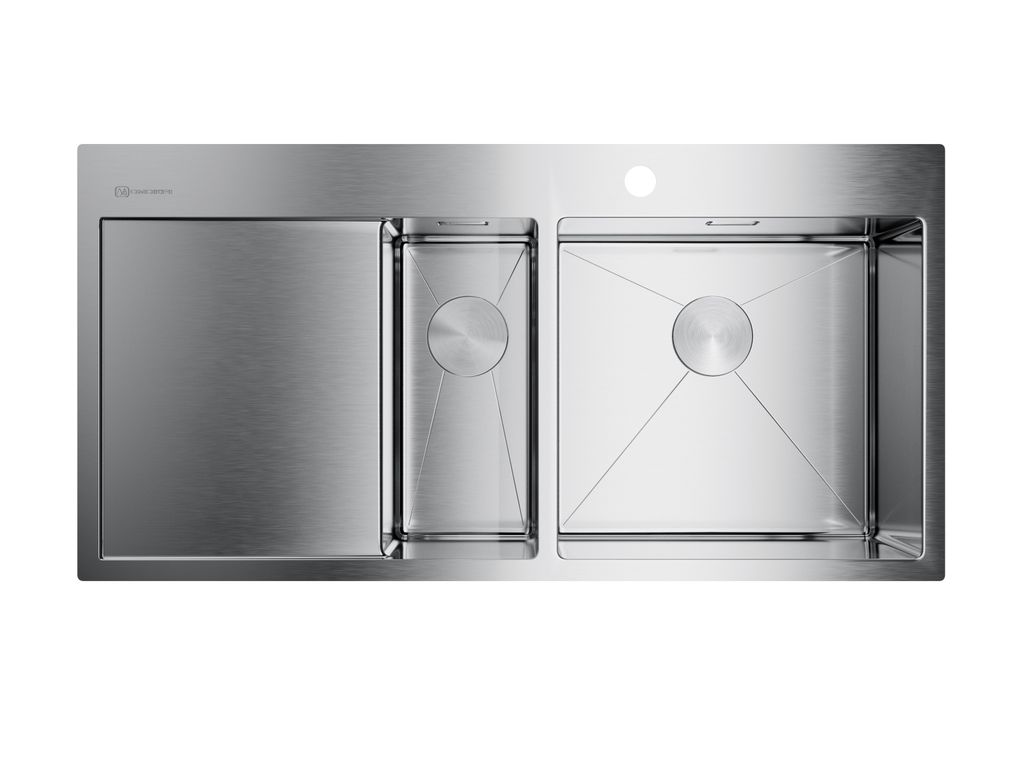 Мойка Akisame 100-2-IN-R, нержавеющая сталь, нержавеющая сталь