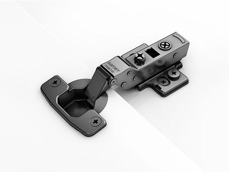 Петля MASTER BLACK, полунакладная, со встроенным доводчиком, 48мм, Samet