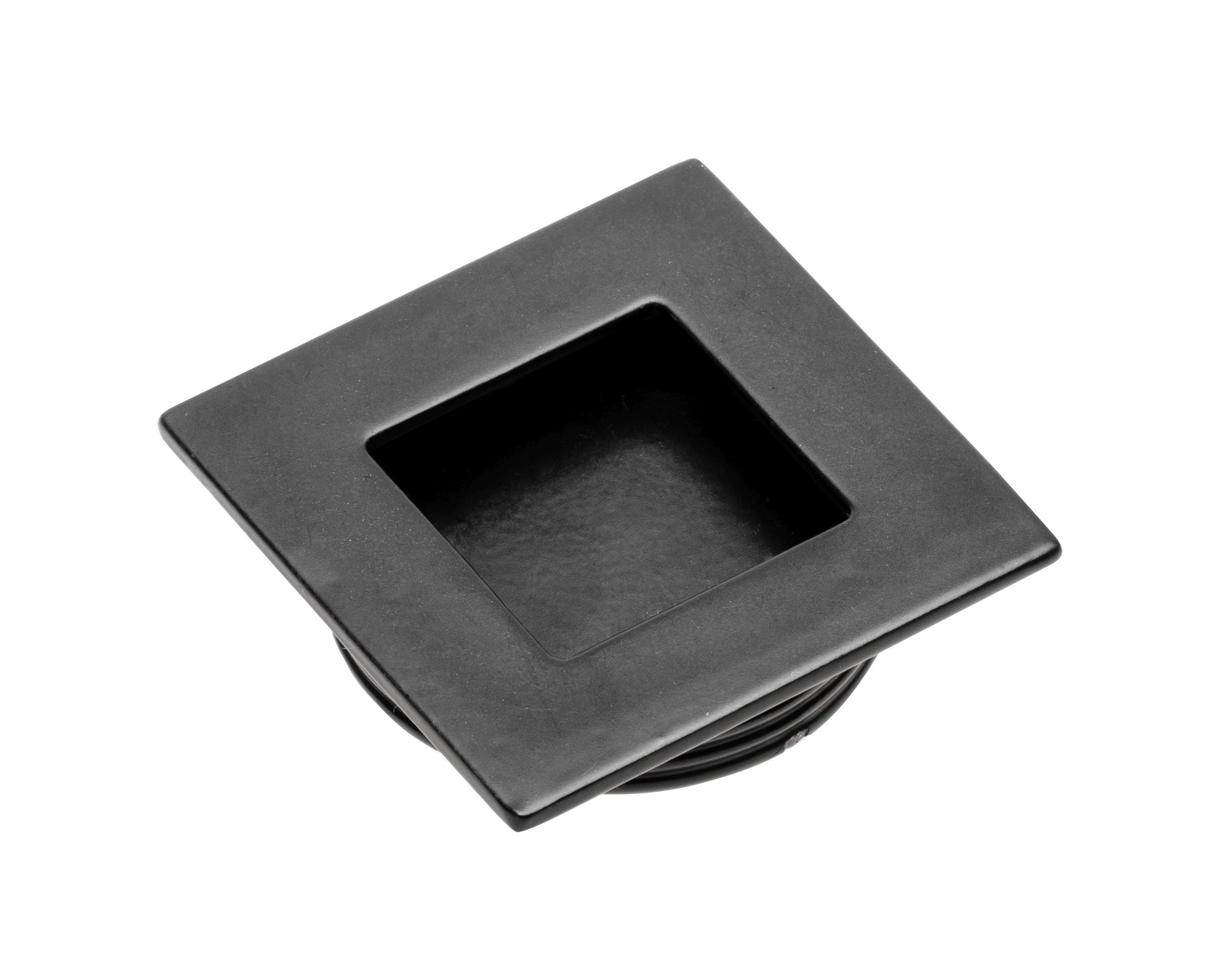 Ручка врезная, UZ-00B226-10, 40х40мм, квадрат, металл, черный, GTV