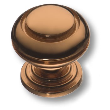 Ручка-кнопка, 0712-008, d=25мм, металл, медный