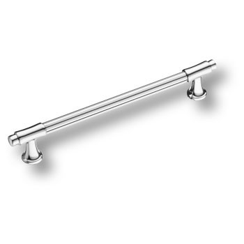 Ручка-рейлинг, 1117192MP02, 192мм, металл, глянцевый хром