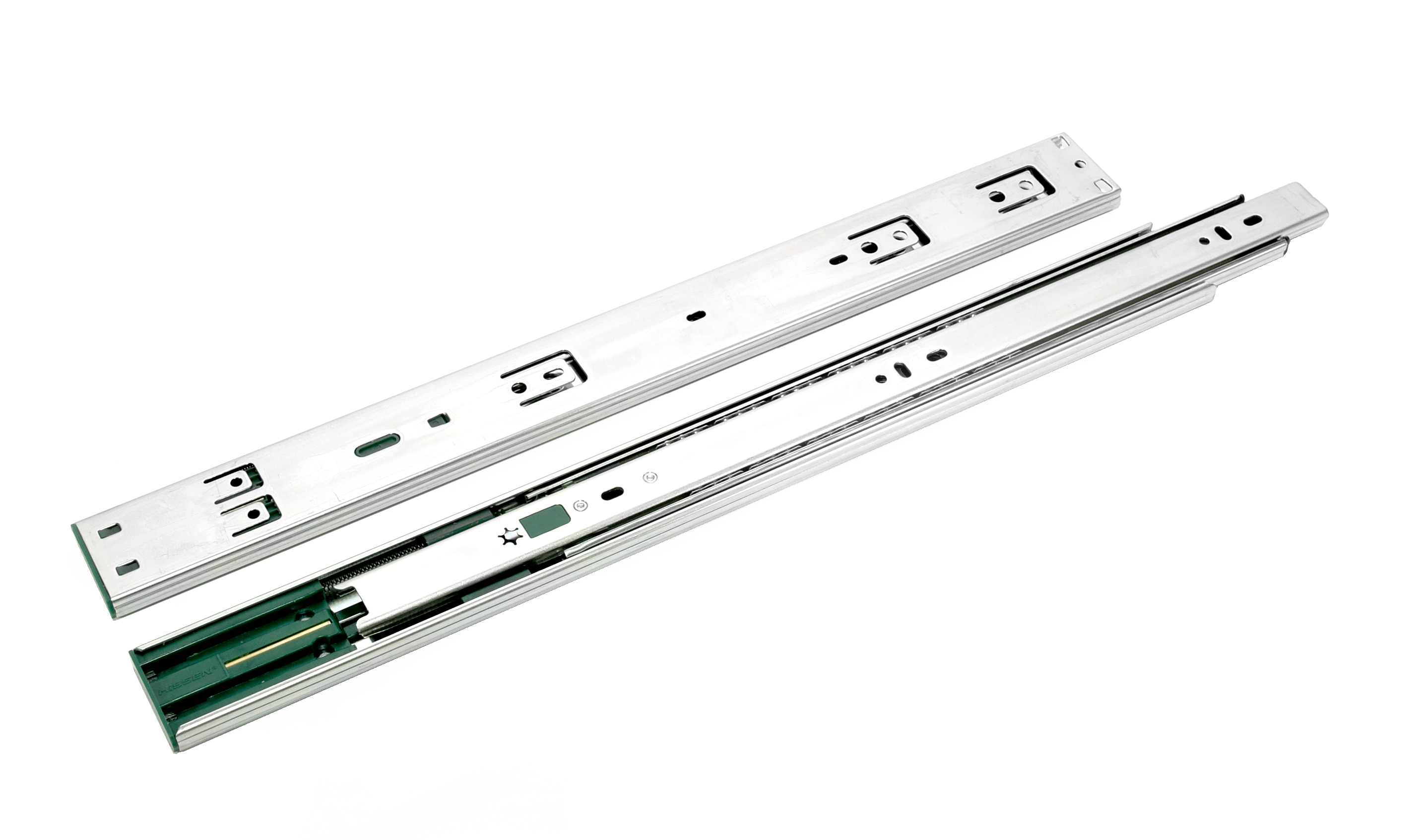 Направляющие полновыкатные, 45х550мм, с ДОВОДЧИКОМ, HISSEN, HISLITE PLUS+