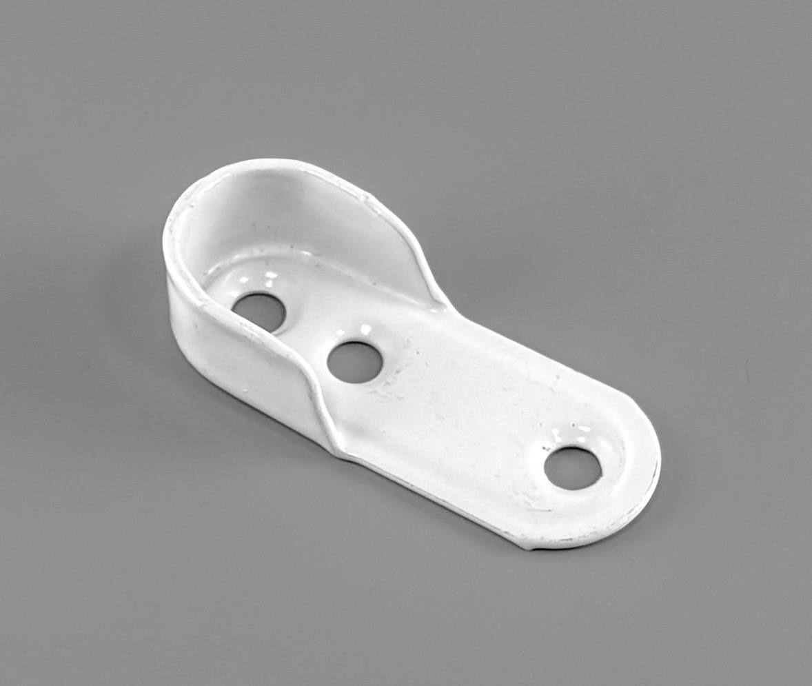 Штангодержатель для овальной штанги, штампованный, белый, CMF