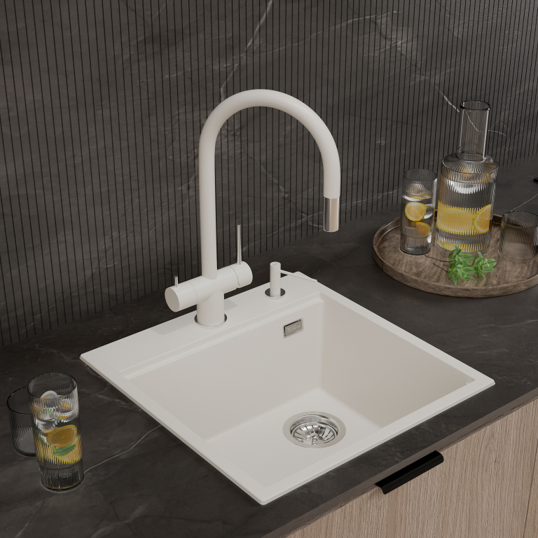 Мойка Rivelato TESORO 505-R, 500х510х200мм, иней