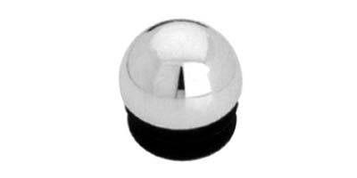 R-17A Заглушка полукруглая, хром, CMF