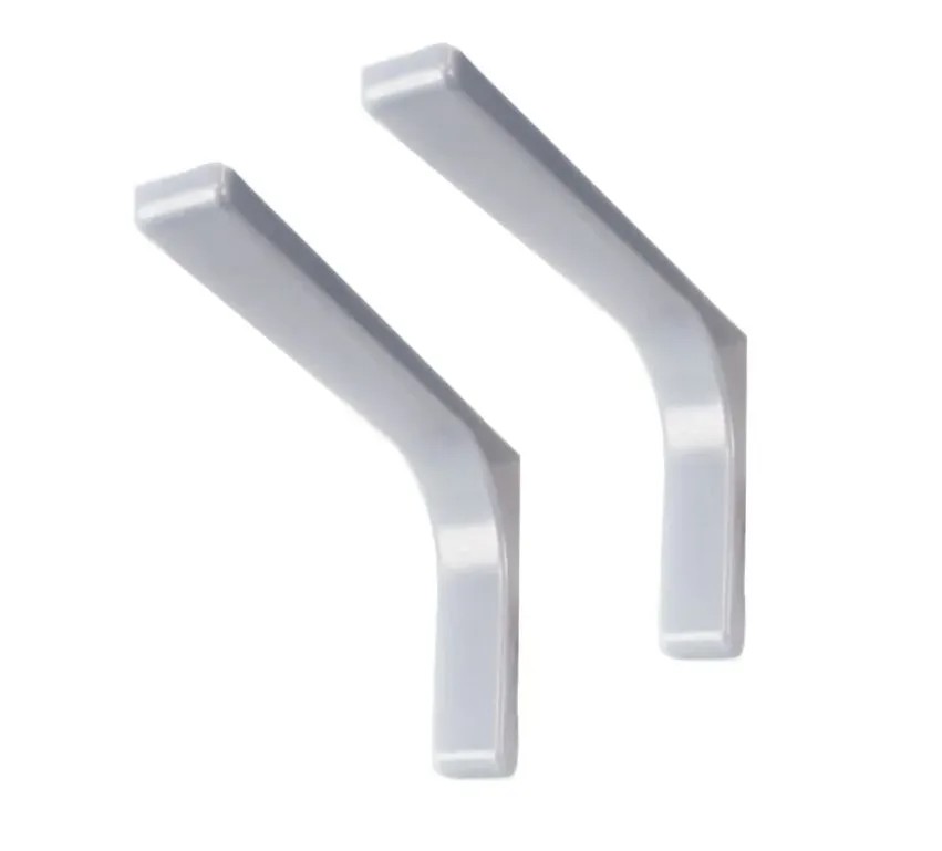 Полкодержатель Г-образный, L=240мм, серый, без креплений, Китай