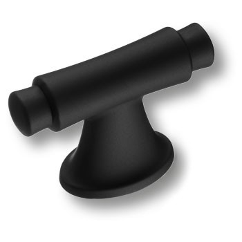 Ручка-кнопка, 4117 016MP24, 38х15/22х56мм, металл, черный