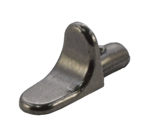 Полкодержатель без шипа, металл, черный никель, "уголок", CMF