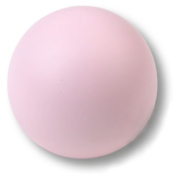 Ручка-кнопка, 445RS1, d=50мм, дерево, розовый матовый, "Шар"