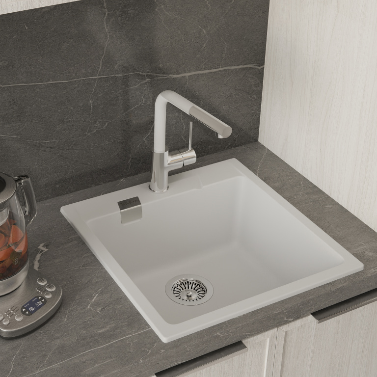 Мойка Rivelato RAUM 50, 500х510х200мм, иней