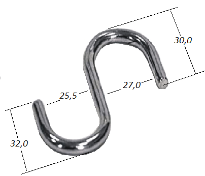 Крючок съемный для трубы d=25мм, CMF