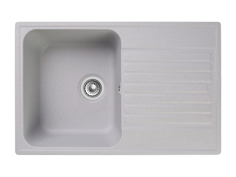 Мойка GranFest QUARZ 78, 736х476 мм, серый (прямоугольная, без сифона)
