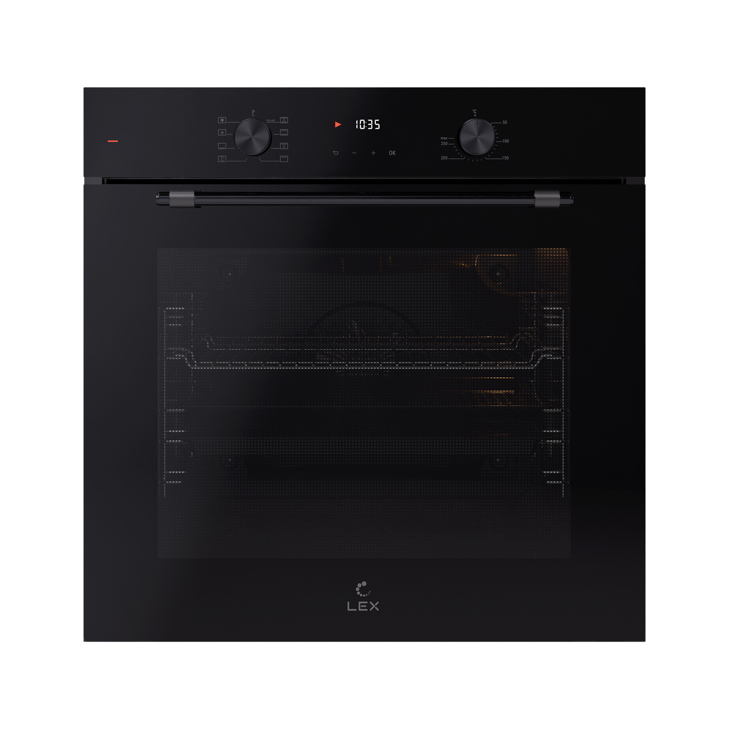 Духовой шкаф EDP 680 BBL MAX, 60 см, стекло, черный, Lex