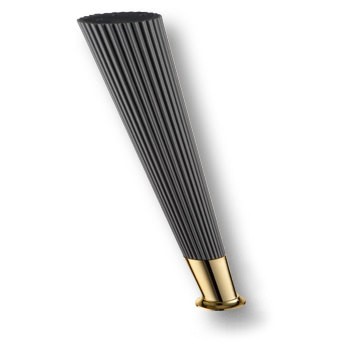 Опора декоративная мебельная, 3510 SUIT Leg 230 мм Matt Fume/Metalized Gold, серый мат/глян золото