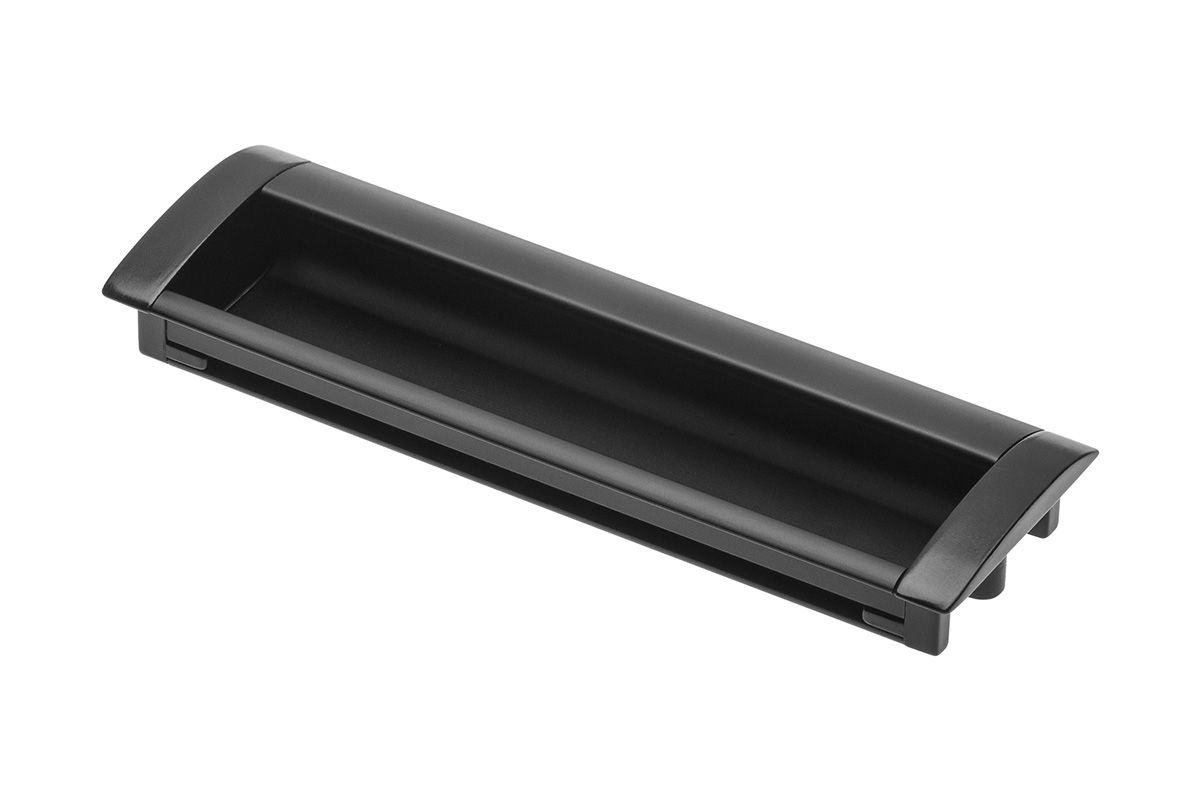Ручка врезная, UA-00-326160-20М, 160мм, металл, черный матовый, GTV