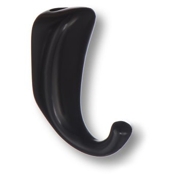 Крючок, 2085 0024 AL6, однорожковый, металл, черный