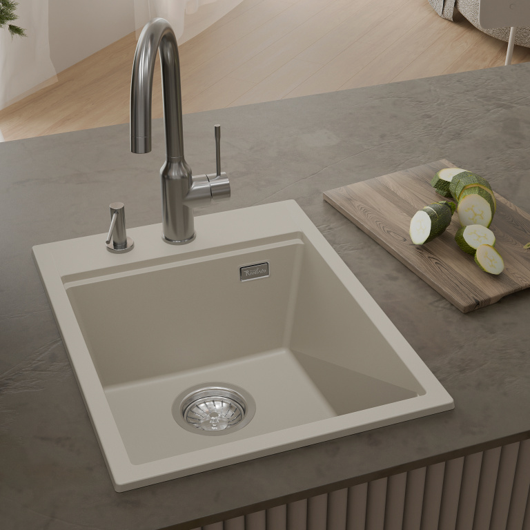Мойка Rivelato TESORO 405, 400х510х190мм, топаз