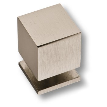 Ручка-кнопка, 1954 0018 NB, 25х18х18мм, металл, никель