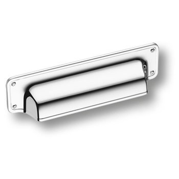 Ручка-раковина, 1170096MP02, 96мм, металл, глянцевый хром