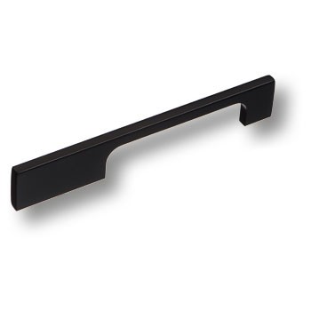 Ручка-скоба, 6650 0128 AL6, 128мм, металл, черный