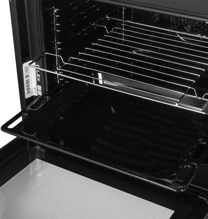 Духовой шкаф EDM 076 BBL, 60 см, стекло, черный, Lex