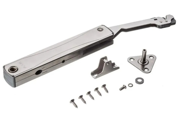 Кронштейн MINILIFTNEW MEDIUM, без доводчика, для фасада 3,5-4,5кг, сталь, хром, GTV