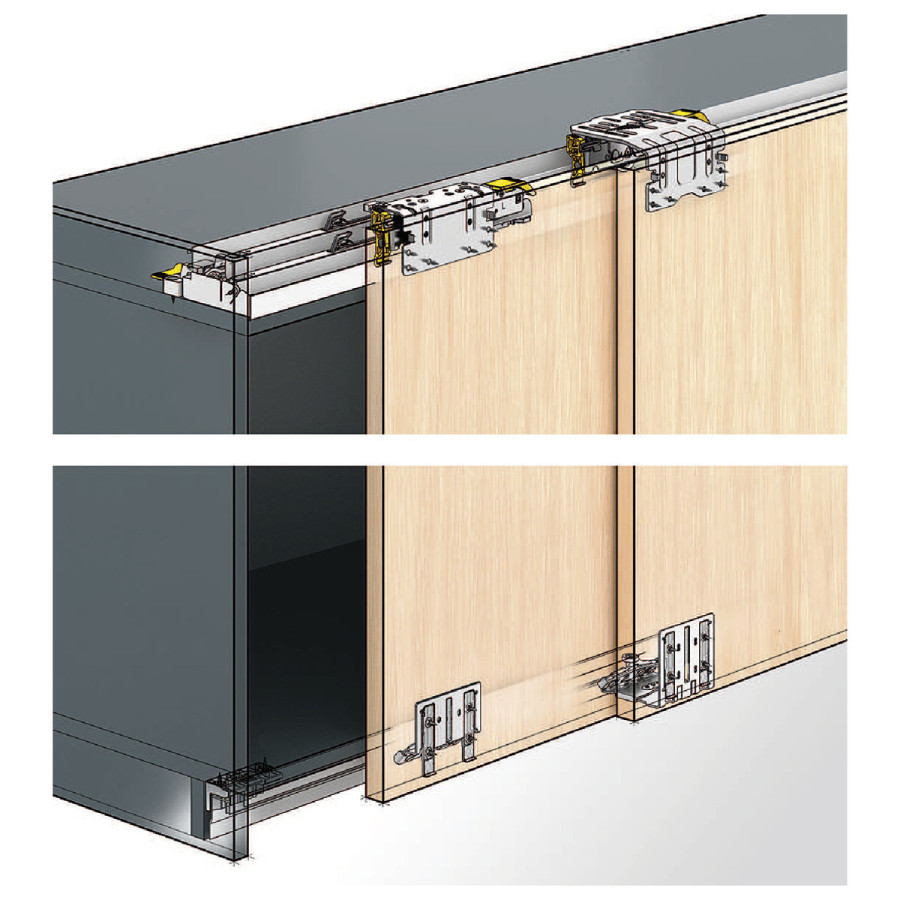 Комплект Silent System TopLine XL, 2 двери, 30-80 кг