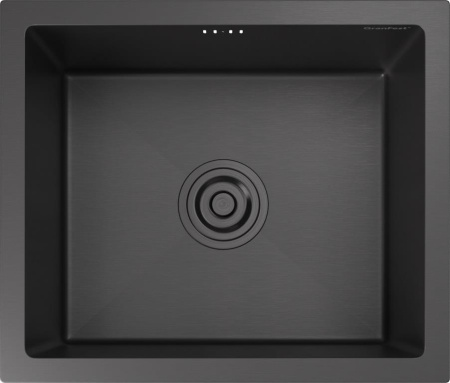 Мойка GranFest METAL 4538, 450х380 мм, нерж. сталь PVD, графит