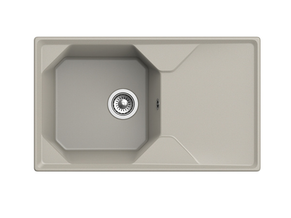 Мойка GranFest UNIQUE U-840L, 840х500 мм, топаз