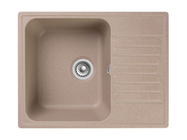 Мойка GranFest QUARZ 13, 617х480 мм, песочный (прямоугольная, без сифона)