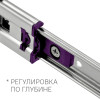Направляющие полновыкатные шариковые, 45х350мм, PUSH TO OPEN, AQ