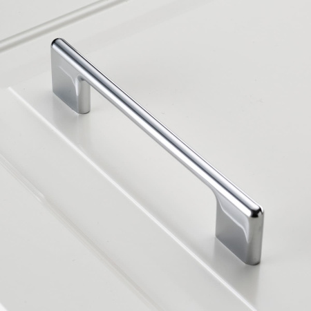 Ручка-скоба, CAPRI, 128мм, металл, хром