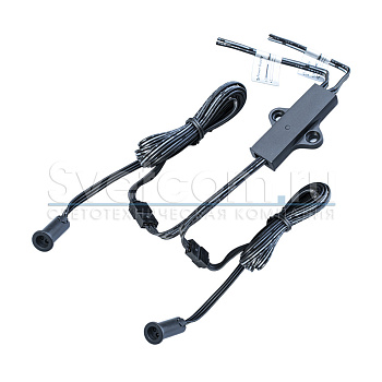 Выключатель ИК взмах/преграда, с выносными сенсорами (2 шт.), 12-24В/60-100Вт, Ø10мм, черный, DRD-2