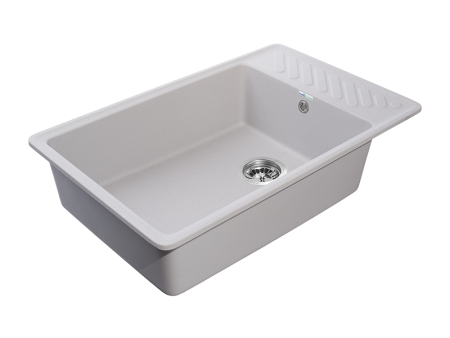 Мойка GranFest QUARZ 51, 753х476 мм, серый (прямоугольная, без сифона)