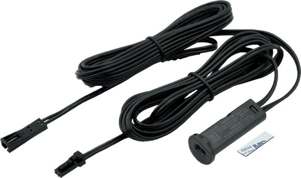 Выключатель ИК взмах/преграда, с диммером, 12-24В/60-120Вт, врезной/накладной, черный, mini-AMP