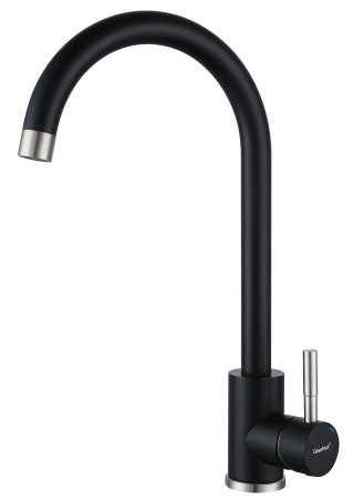 Смеситель GranFest Quarz Z-5410, черный (без подводки)