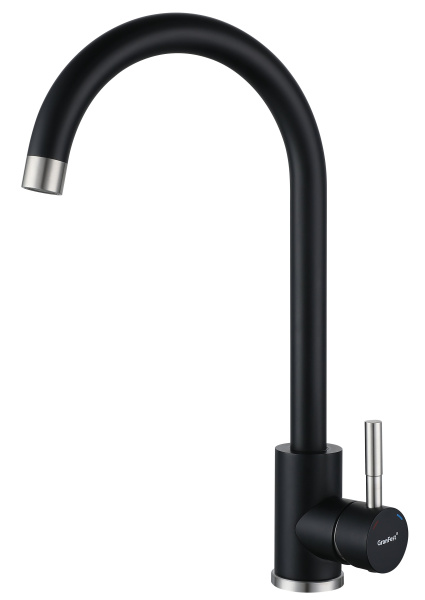 Смеситель GranFest Quarz Z-5410, черный (без подводки)