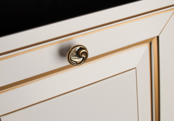 Ручка-кнопка, 24169Z03000, d=30мм, металл, состаренное золото