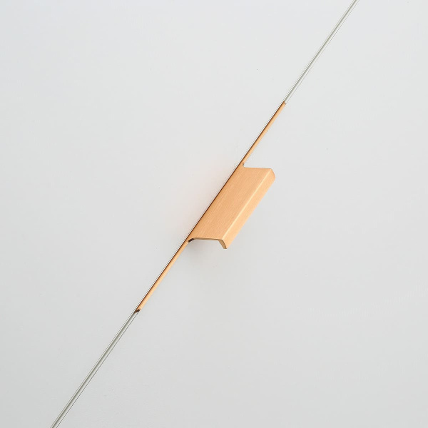 Ручка торцевая, LIND, 224/496мм, металл, брашированное золото, GTV