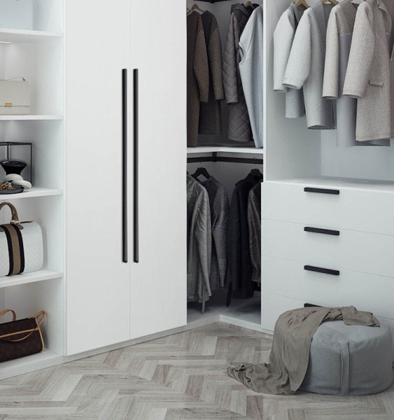 Ручка-скоба, 704, 192-192/450мм, металл, матовый хром