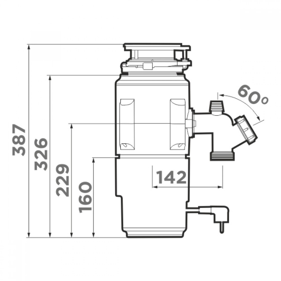Измельчитель пищевых отходов Nagare Slim 500