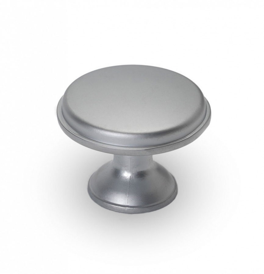 Ручка-кнопка, 169, d=28мм, металл, матовый хром