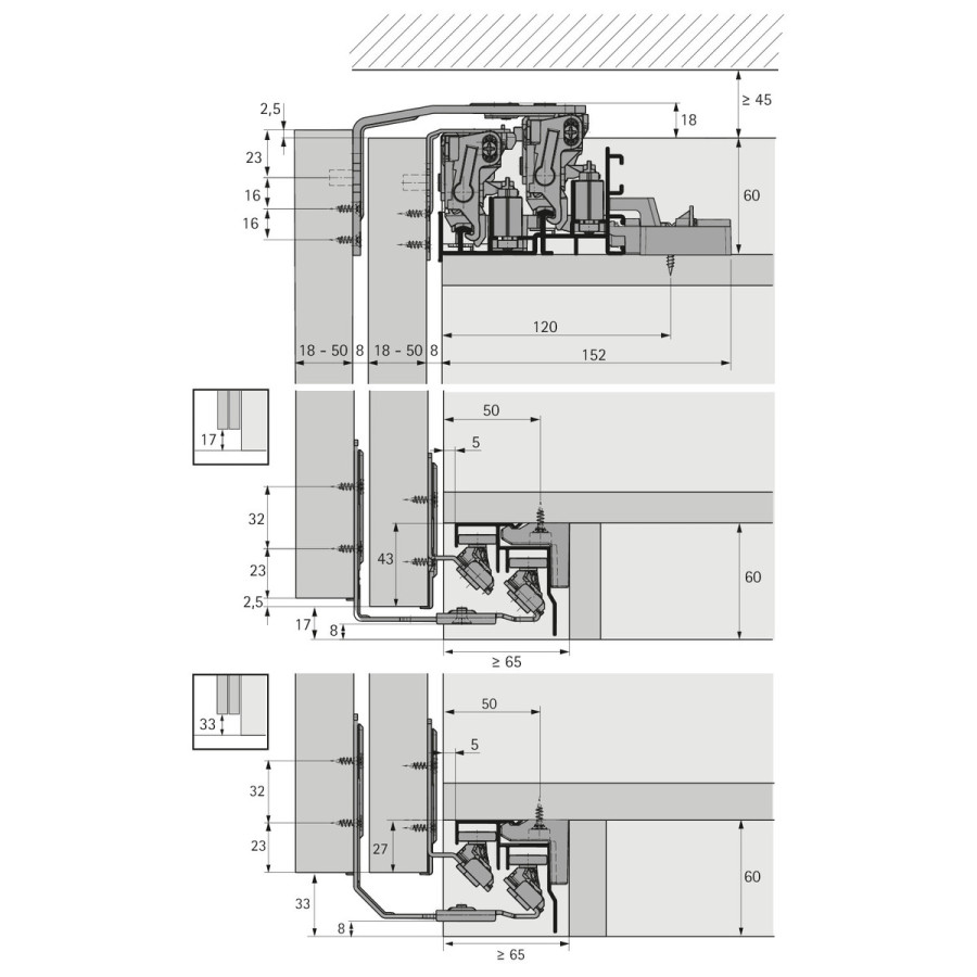 Комплект Silent System TopLine XL, 2 двери, 30-80 кг