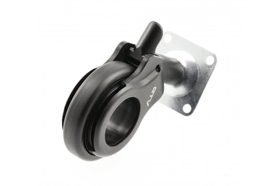 Опора колесная с площадкой, d=60мм, со стопором, пластик, черный, до 30кг, GTV