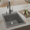 Мойка Rivelato TESORO 405, 400х510х190мм, серый металлик
