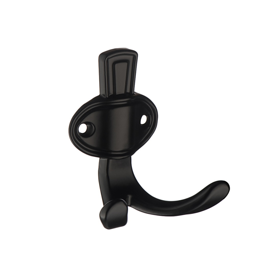 Крючок, KR 0311, двухрожковый, черный матовый