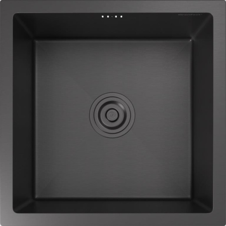 Мойка GranFest METAL 4444, 440х440 мм, нерж. сталь PVD, графит