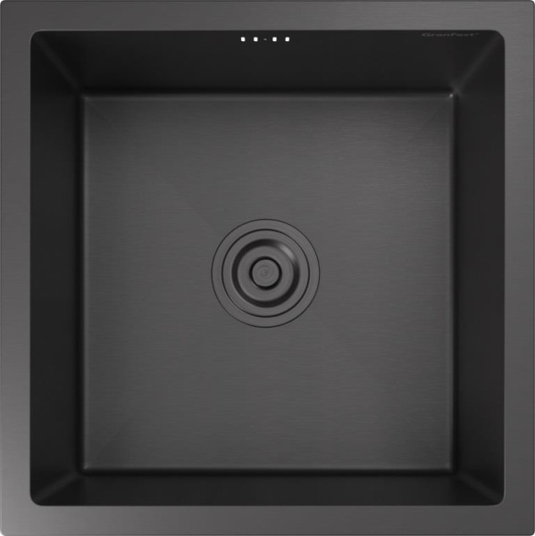 Мойка GranFest METAL 4444, 440х440 мм, нерж. сталь PVD, графит